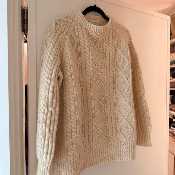 Cream Cable Knit Sweater - Picture 5 of 5